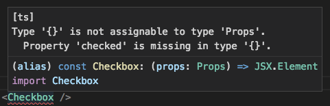 Props intellisense in VS Code