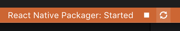 VSCode button to restart the packager
